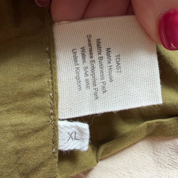 Toast Hand Embroidered Abstract Gilet Vest Womens Size XL Artisan Cotton Muslin - Picture 12 of 15